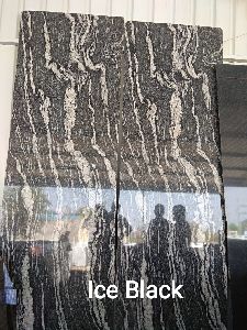 Ice Black Granite Slabs