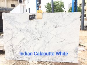 Indian Calacatta White Marble Slabs