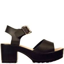 Ladies Leather Heel Sandal
