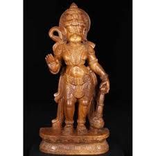 Wooden Hanuman Statue