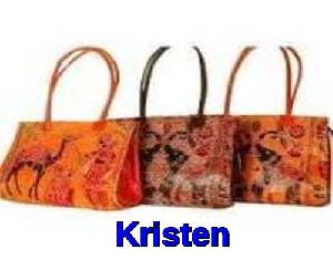 Buy TANN IN Shantiniketan Leather Shoulder bag | Traditional Printed  Handbag for Women|14 inch Multicolor at Amazon.in