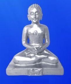 999 Silver Mahavir Ji Statue