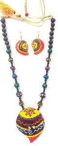 Festive Impressive Terracotta Necklace myriad of colours to complement ethnic