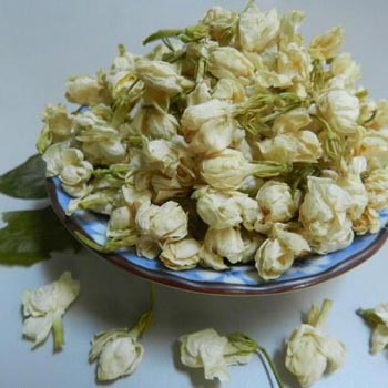 Beige dried jasmine flowers