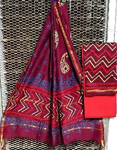 Chanderi Cotton Silk Suit Set