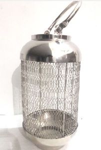 Nickel Candle Lantern
