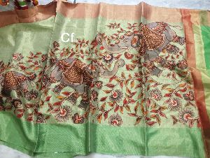 Print Work Saree Fabric