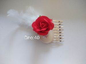 Floral Hair Comb Clips