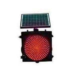 Red Solar Traffic Signal Lights