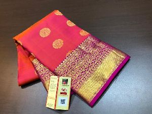 HANDLOOM KANCHEEPURAM SOFT SILK RICH PALLU SAREES