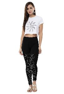 TF women wear cotton Jeggings (Black)