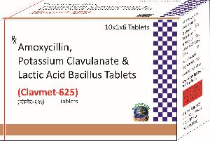 Amoxycilline, Clavulanate & LB 625 Tablets