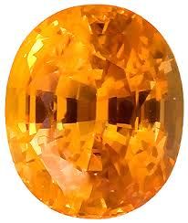 Orange Sapphire Stone