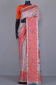 Printed Tussar Silk Saree