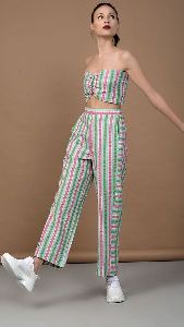 Multi Color Bandeau Top and Pant