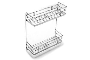 Stainless Steel Two-Tier Spice Rack