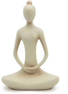 Meditating Yoga Woman Statue