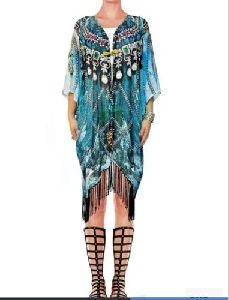 Fringe Short Kimono Jacket