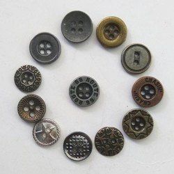 Golden Round Metal Buttons