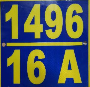 Retro Reflective Number Plate
