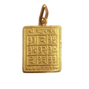 Golden Brass Rahu Pendant