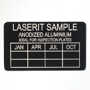 Anodized Aluminium Etched Labels