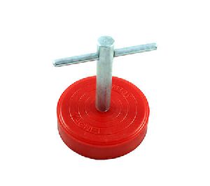 Round Plastic Cover Magnet with Handle