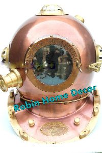 Antique Copper Finish Diving Helmet