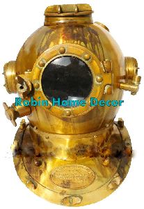 Brass Scuba Diving Helmet