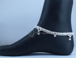 New Designer Silver Anklets