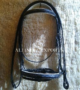Leather Bridle with Rubber Reins