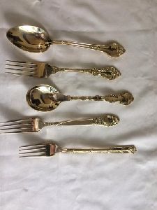 Designer Brass Spoon Set