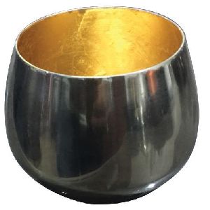 Silver Plated Iron T-Light Pot