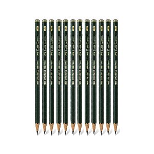 FABER 9000 GRAPHITE PENCILS (2H)-PACK OF 12