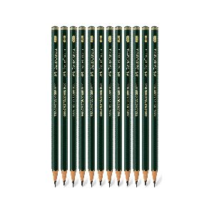 FABER 9000 GRAPHITE PENCILS (6B)-PACK OF 12