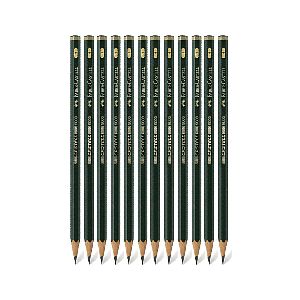 FABER 9000 GRAPHITE PENCILS (H)-PACK OF 12