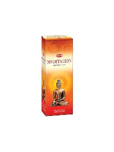 Hem Meditation Incense Sticks &ndash; Box of Six 20 Gram Tubes