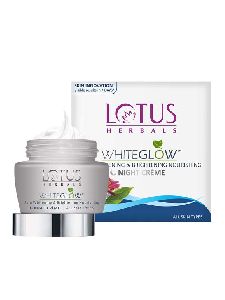Lotus Herbals White Glow Skin Whitening and Brightening Nourishing Night Creme | 60g