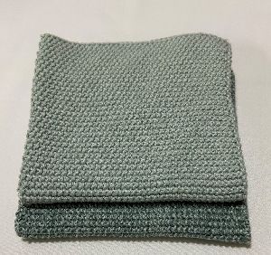 100% Organic knitted Dishcloth and kitchen towel