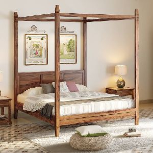 Wooden Four Poster Bed