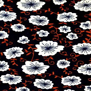 Floral printed velvet fabric
