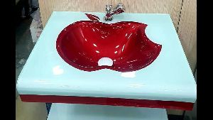 apple glass wash basin