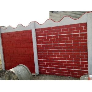 Red Precast Compound Wall