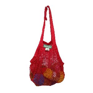 Ecology Reusable Organic Cotton Red String Bags