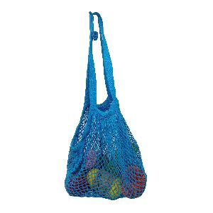 Reusable Sky Blue Color Net Grocery Shopping String Bag
