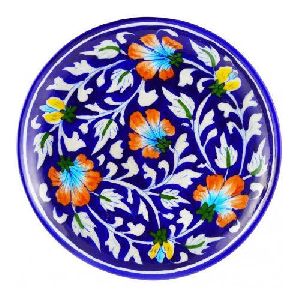 Jaipuri Blue Pottery Plate
