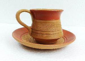 Terracotta cup plate