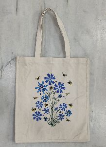 PRINTED COTTON NATURAL BAG