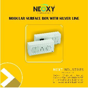 Modular Surface Box with silver line