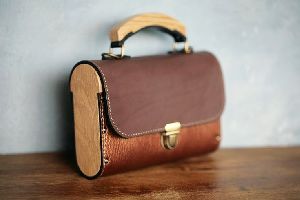 Wood and Leather Bag